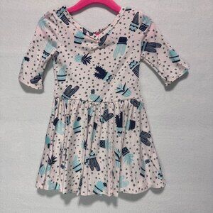 Dotdotsmile Dress Size 12/24 Months Blue Cactus New With Tags